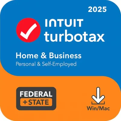 TurboTax Home & Business 2025 + State – Mac OS, Windows [Digital Download]